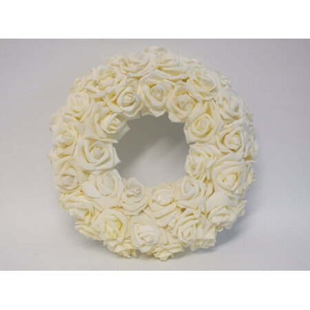 Wreath Cream Roses 4156