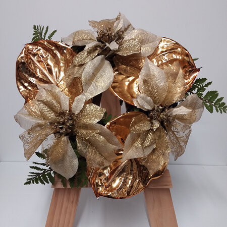 Wreath - Golden Christmas 2397