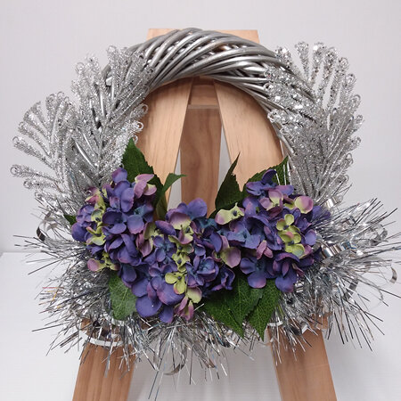 Wreath - Silver Sparkle 2392