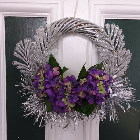 Wreath - Silver Sparkle 2392