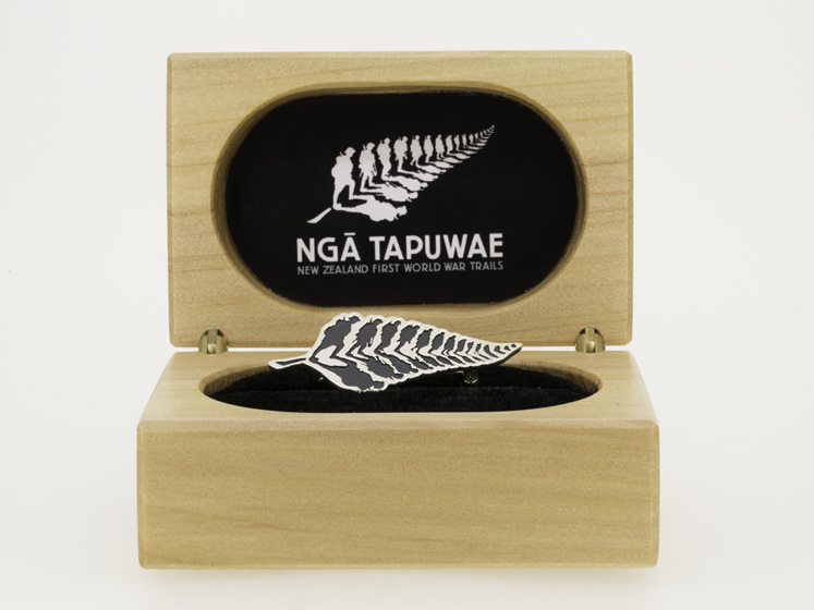 WW100 Nga Tapuwae limited edition sterling silver pin by The Village Goldsmith