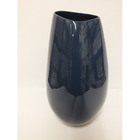 Xalapa Blue ceramic vase C3815