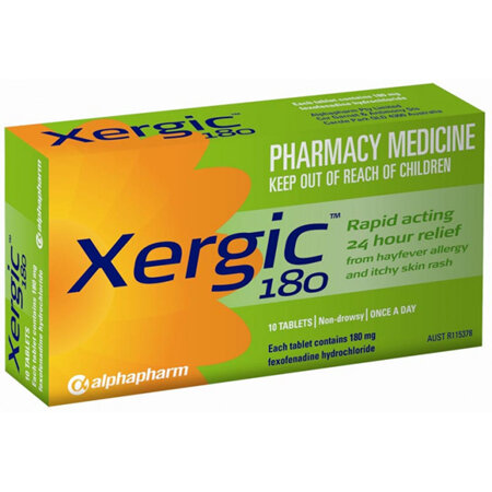 Xergic 180mg Tablets 10 Pack