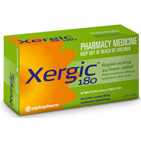 Xergic 180mg Tablets 30 Pack