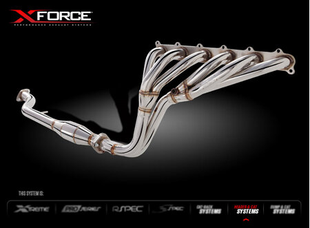 XFORCE FALCON BA BF FG XR6 EXHAUST HEADERS AND  HIGH FLOW CAT