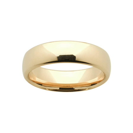 Yellow Gold Mens Comfort Curve Wedding Ring