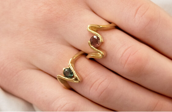 Yellow Gold Sapphire Ring