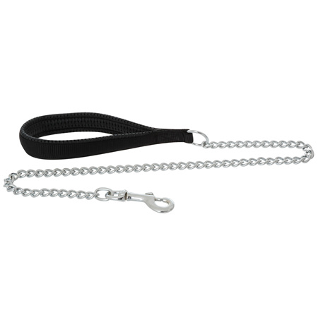 Yours Droolly Padded Chain Lead Hvy Bk