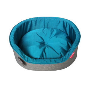 Yours Droolly Summer Dog Bed Blue/White