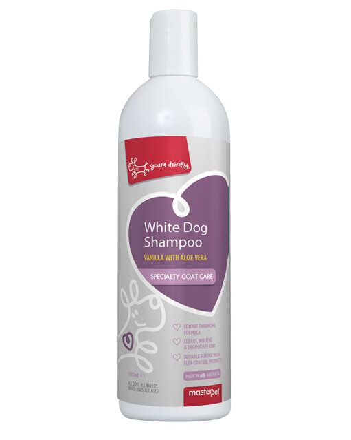 Yours Droolly White Dog S/Poo 500ml