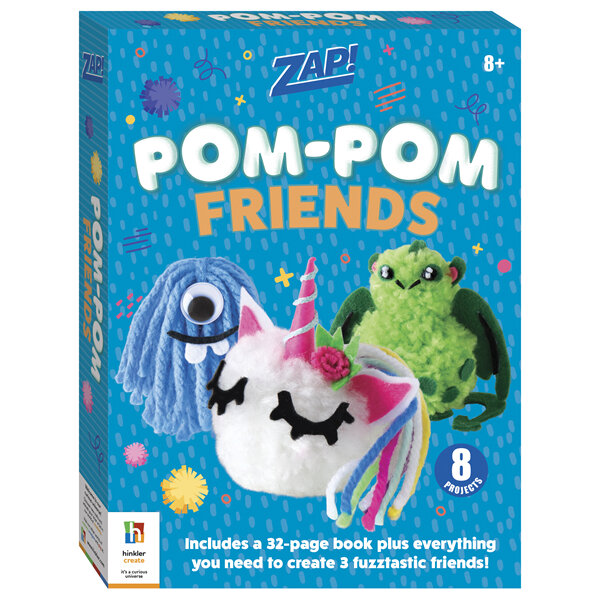 Zap! Pom-Pom Friends Craft Kit by Hinkler