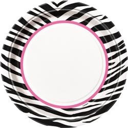 Zebra Passion Party Plates x 8 9"