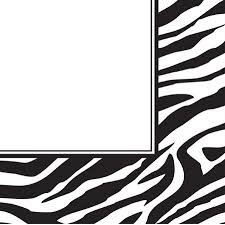Zebra Print Lunch Napkins