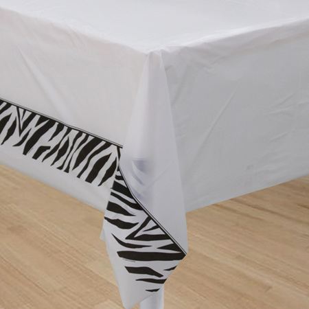 Zebra Print Table Cover