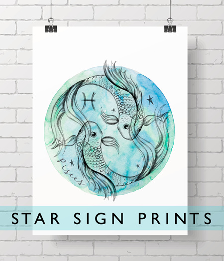 zodiac prints