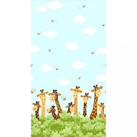 Zoe The Giraffe - Border Print Panel