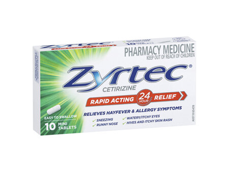Zyrtec 10mg 10 Tablets