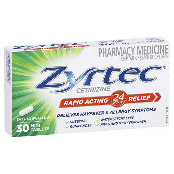 ZYRTEC TAB 10MG 30